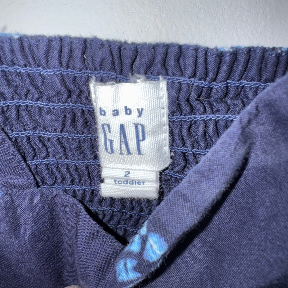 GAP Navy and Light Blue Toddler Dress - Picture 3 of 3